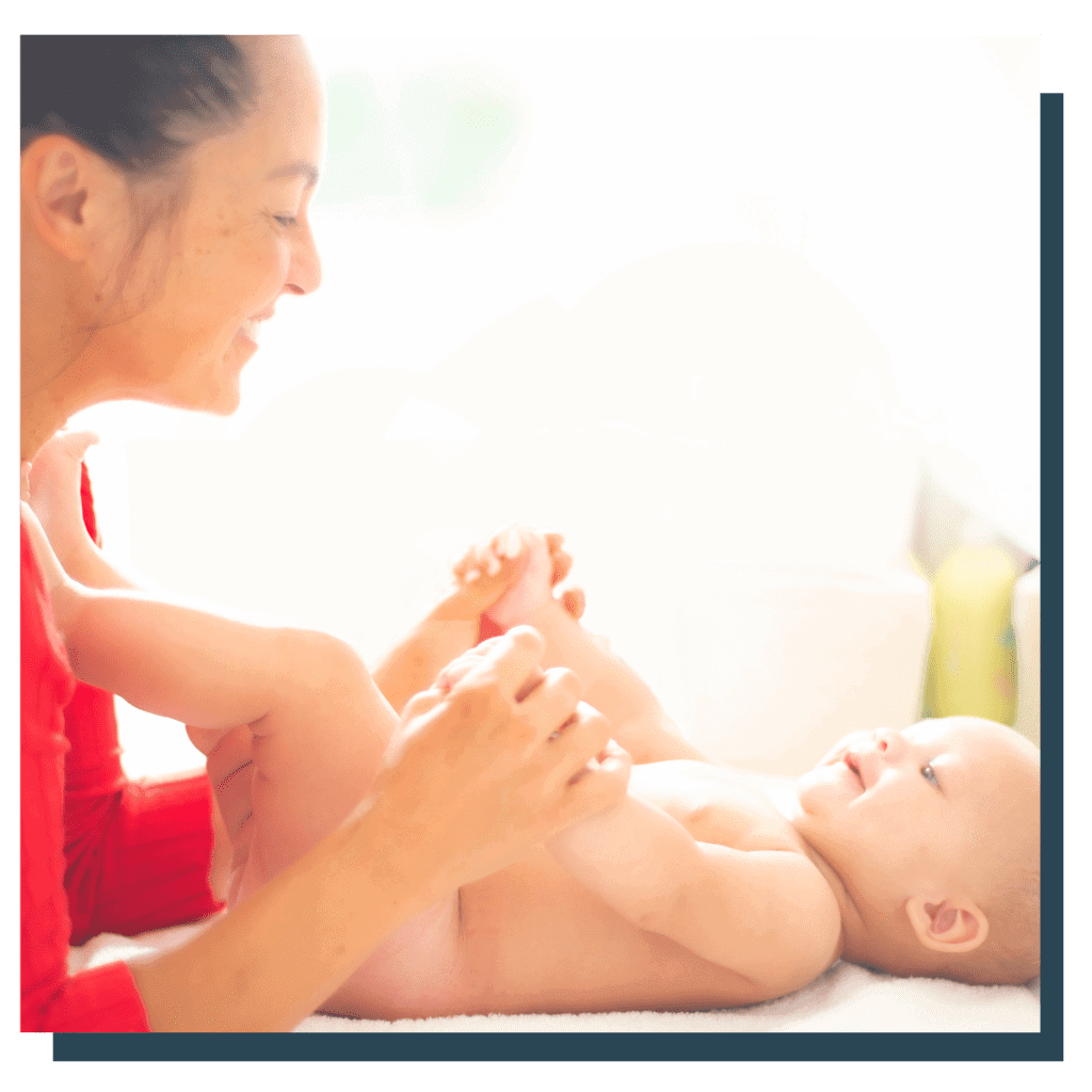 Atelier massage pour les bébés