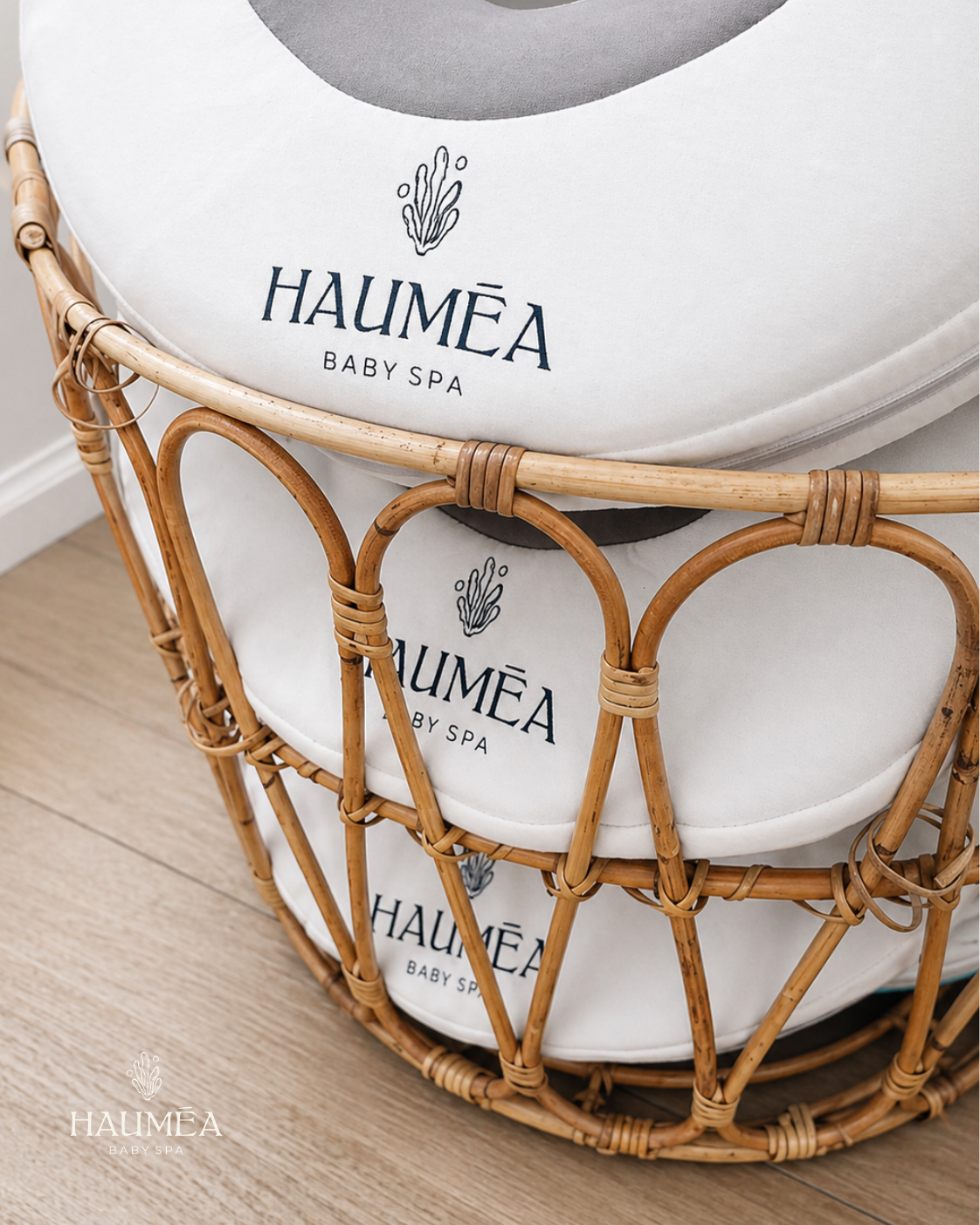 Les bouées, prêtes pour la séance — Hauméa Baby Spa Rennes – Cesson-Sévigné