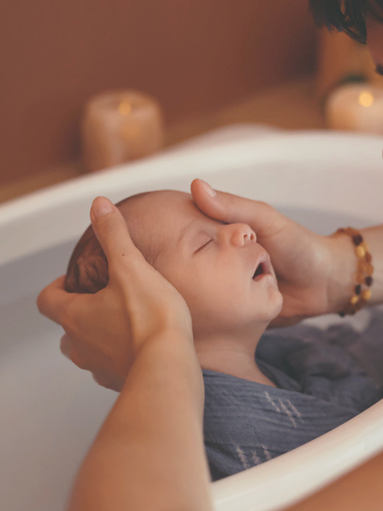 Le calme du tout premier bain rituel
